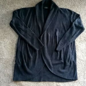 Barefoot Dreams Open front Black Cardigan Cozy Chic Lite